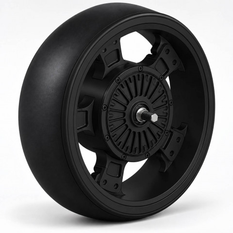 3 kW Geared Electric Wheel – 270 Nm Torque
