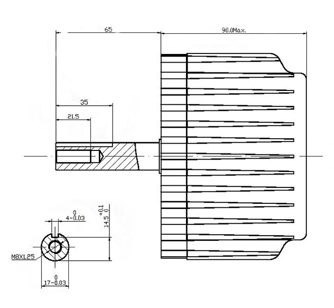 plan moteur 500W 1000W brushless central inner rotor