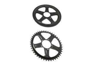 Plateau et protection moteur pédalier bafang BBS01