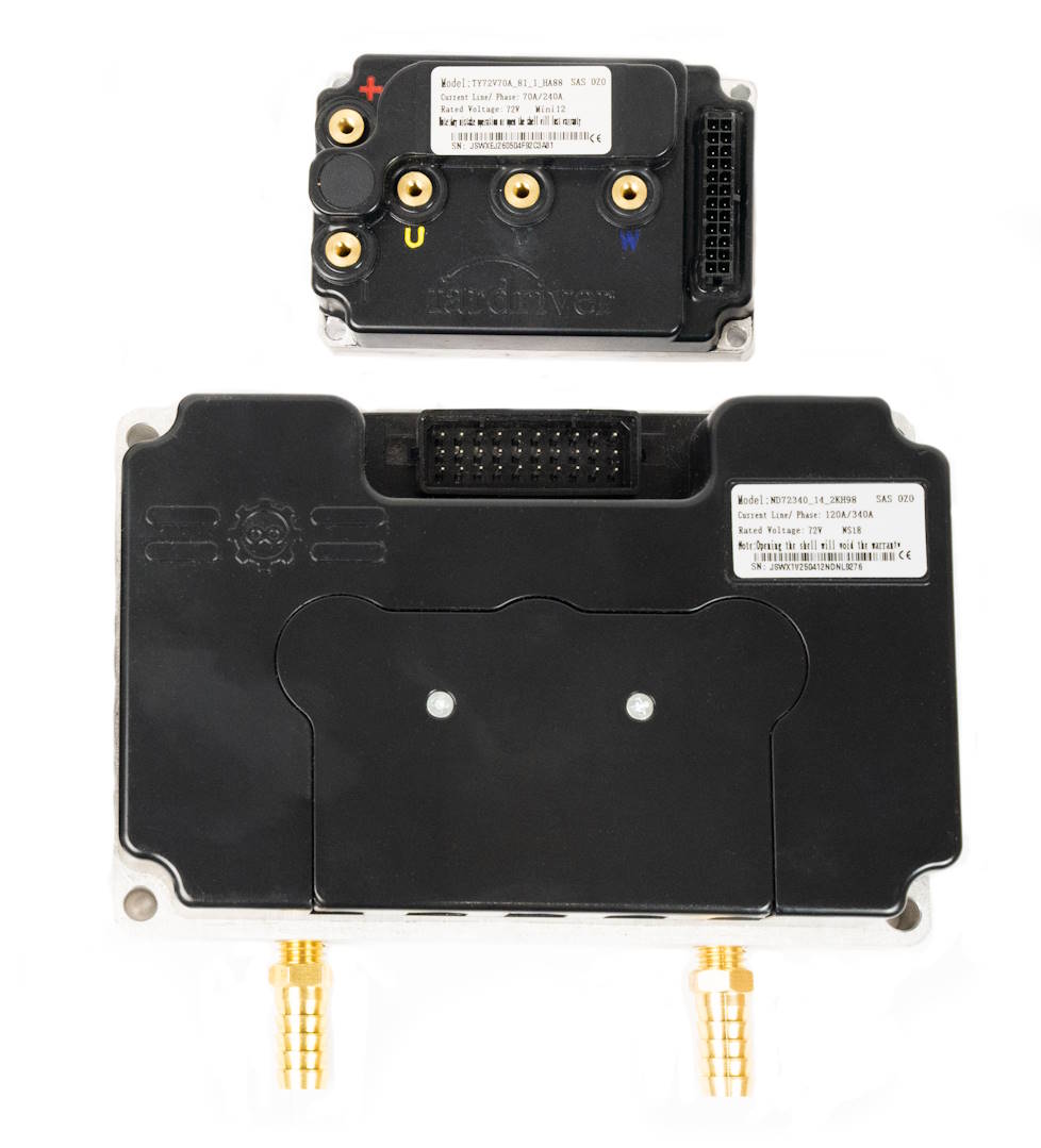Comparaison taille contrôleur FarDriver mini et standard